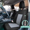 thumbnail image 3 of For 2020-2024 Ford Explorer Base FH Group Neoprene Custom Fit Car Seat Covers Water Resistant - Full Set Gray, 3 of 11