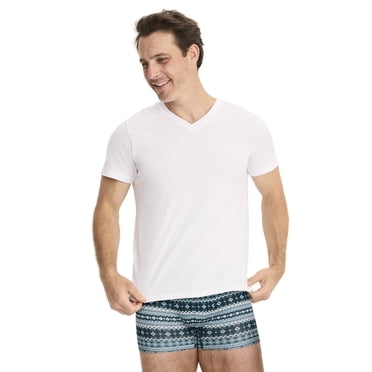 Jockey T-Shirt de Dessous à Col en V Extensible en Coton Frais pour Homme