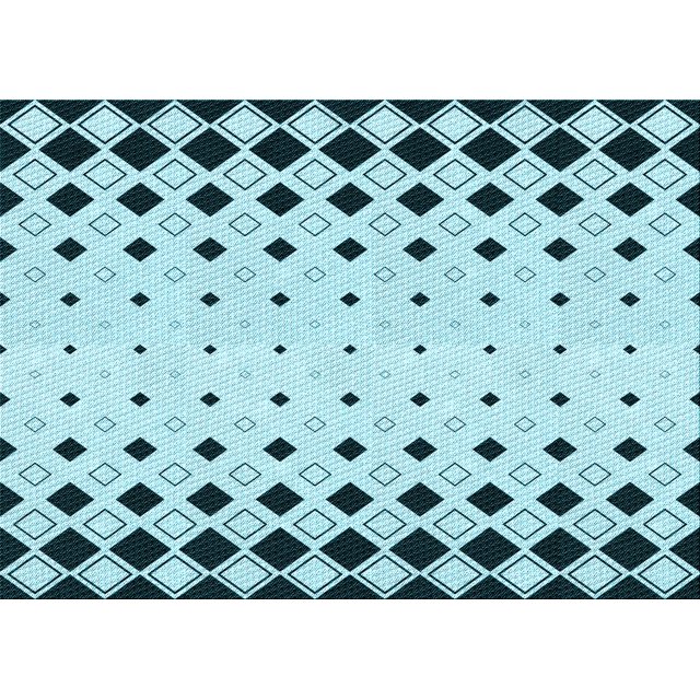 Ahgly Company Machine Washable Indoor Rectangle Transitional Aquamarine Stone Green Area Rugs, 2' x 3'
