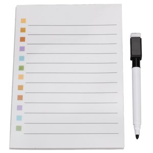 Sticker de tableau d'effacement sec, tableau blanc effaçable Liste des horaires Amovible Super Stickness Lavable pour la maison