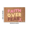 thumbnail image 3 of Cancer Awareness Doormat Ribbon Design Non Indoor Outdoor Custom Welcome Mat for Home Support Cause, 3 of 6