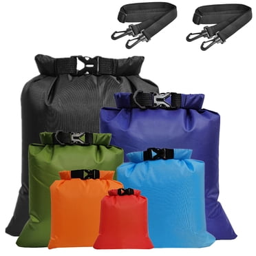 Amdohai Outdoor Ultralight Waterproof Dry Sacks Storage Bags with Shoulder Straps for Camping Hiking Traveling Drifting Kayaking Boating Beach