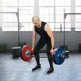 thumbnail image 2 of Costway Barre de Bâche Olympique de 56 Pouces avec Poignées Moletées pour l'Haltérophilie et la Musculation Noir, 2 of 10