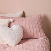 Bouclair Pink Lorene Collection - Duvet Cover Set Double