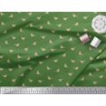 thumbnail image 2 of Soimoi Green Rayon Fabric American Robin Bird Print Fabric by The Yard 56 Inch Wide, 2 of 5