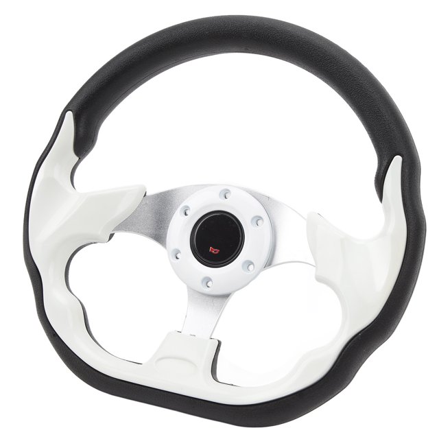 Cart Steering Wheel Universal 12.5 Inch Racing Style Steering Wheel for E Z GO TXT RXV Carts