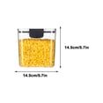 thumbnail image 3 of Rbaofujie Food Storage Containers Sealed Jar Grain Storage Box Kitchen Nut Grain Vacuum Sealed Proof Storage Jar Flour Storage Container, 3 of 3