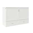 thumbnail image 1 of AFI Hamilton Coffre-Lit Escamotable avec Station de Recharge, Grand Lit, Blanc, 1 of 2