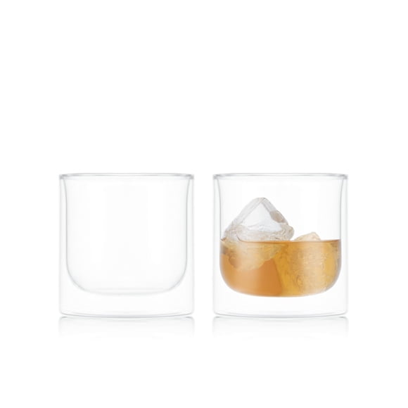 Bodum SKAL 2pc Double Wall Whiskey Glass 0.3 l, 300ml