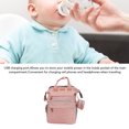 thumbnail image 3 of Backpack Diaper Bag Foldable Multifunctional Baby Diaper Backpack with USB Charging Port for Travel, 3 of 7