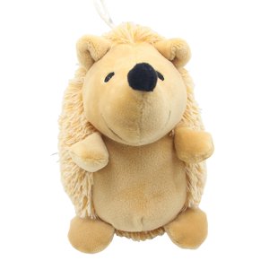 "Adorable Squeaky Hedgehog Chew Toy - Soft Plush Dog Toy with Funny Sound for Small & Medium Pups"