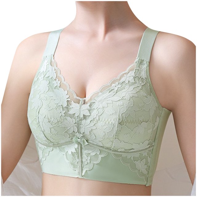 Timegard Bras for Women No Underwire Full Coverage High Support Adjustable Strap Lace Comfort Everyday Bra