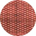 thumbnail image 1 of Ahgly Company Tapis d'Intérieur Ronds Abstraits Rouges Abstraits pour Aire, 8 Pieds Rond, 1 of 6