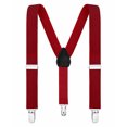 thumbnail image 1 of Buyless Fashion Adjustable Suspenders for Kids Toddlers Baby Elastic Solid Color 1 Inch - Y Back Design, 1 of 7