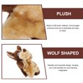 thumbnail image 3 of Adorable Cartoon Animal Hand Puppet Parent Kid Interactive Hand Toy Plush Wolf Hand Puppet, 3 of 8