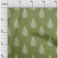 thumbnail image 1 of oneOone Polyester Lycra Fabric Paisley Block Printed Fabric 1 Yard 56 Inch Wide, 1 of 1