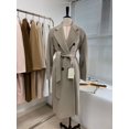 thumbnail image 1 of QueenLine High-end Winter Cashmere Camel Color Long Wool Classic Double-breasted Lace-up Gray Red Coat, 1 of 24