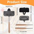 thumbnail image 2 of AMERTEER1Pcs Breakfast Sandwich Maker  Hot Campfire Sandwich Maker With Removable Handle for Breakfast, 2 of 9