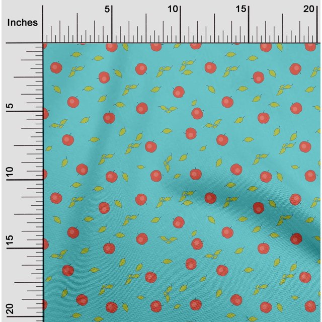 oneOone Cotton Poplin Fabric Leaves & Decor Fabric Printed BTY 56 Inch Wide
