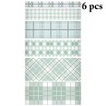 thumbnail image 2 of Craft Tape Plaid Pattern 6 Rolls DIY Colorful 6.56ft Masking Tape Planner Tape, 2 of 6