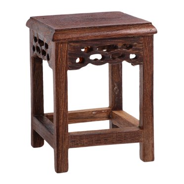 MOVTOTOP Tabouret en Bois pour Plantes d'Intérieur Bois Naturel Marron Robuste Léger 3 Tailles Disponibles