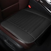TopLLC Universal Car Front Seat Cover Breathable Leather Pad Cushion,Front Car Seat Covers, Faux Leather Car Seat Protectors For Universal Vehicles