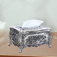 thumbnail image 2 of Elegant Tissue Box Holder Organizer Napkin Dispenser Box holder for Office Home Tin, 2 of 8