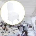 thumbnail image 2 of High End Hotel Wedding Banquet Venue Polyester Piece White Chair Cover Elastic Chair Cover, 2 of 6