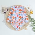thumbnail image 2 of Kid Girl Rash Guard Swimwear Striped Ruffle Sun Protection Long Sleeve Beach Bathing Suit 4-5 Years, 2 of 8