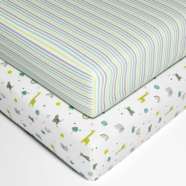 George Baby Organic Cotton Crib Sheets (2 Count)