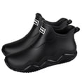thumbnail image 1 of Ankle Rain Boots, Unisex Couple's Casual Rubber Shoes with Letter Design, 1 of 5