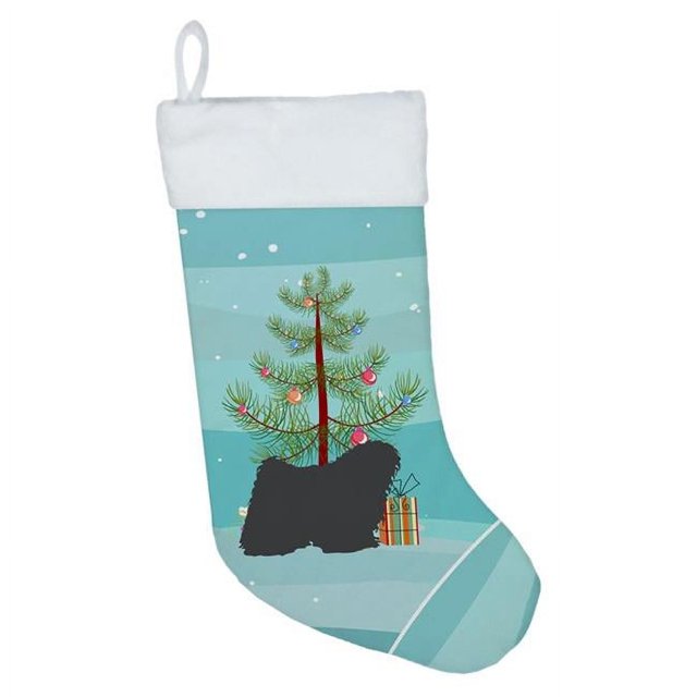 Carolines Treasures BB2981CS Puli Merry Christmas Tree Christmas Stocking