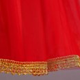 thumbnail image 3 of Penkiiy Robes pour Filles Enfants Bébés Filles Enfants d'Âge Moyen Jupe en Gaze à Paillettes Contrastées Fête Cosplay Robe de Mascarade Robe Rouge de Fête Robes de Mariage pour 7-8 Ans, 3 of 9