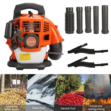 52cc Backpack Leaf Blower | Adjustable Tube & Gas-Powered | Yard/Garden Debris Cleaner