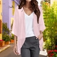 thumbnail image 2 of 2025 Cardigan Ouvert Long Transparent à Manches Courtes pour Femmes, Cardigan en Mousseline à devant Ouvert pour Femmes, Haut Cardigan d'Automne, 2 of 4