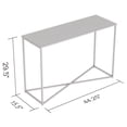 thumbnail image 2 of Safdie & Co. Console Table 44L Brown Reclaimed Wood Black X Metal, 2 of 4