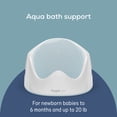 thumbnail image 3 of Angelcare® Soft Touch Baby Bath Support - Aqua, Baby Bath Support for newborn babies up to 6 months of age, 3 of 10