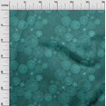 thumbnail image 3 of oneOone Polyester Spandex Teal Green Fabric Abstracts Sewing Material Print Fabric By The Yard 56 Inch Wide, 3 of 5