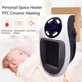 thumbnail image 4 of Electric Space Heater With LED Display Timer Wall Outlet Space Heater Safe Overheat Protection Quiet, 4 of 8