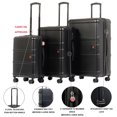 thumbnail image 4 of AIR CANADA Porto – Ensemble de 3 Valises Rigides, Léger, Ensemble de Valises à Coque Rigide avec Roues Pivotantes pour le Voyage. Valises de 28 Pouces et 24 Pouces Grandes et Bagage de Cabine, 4 of 9