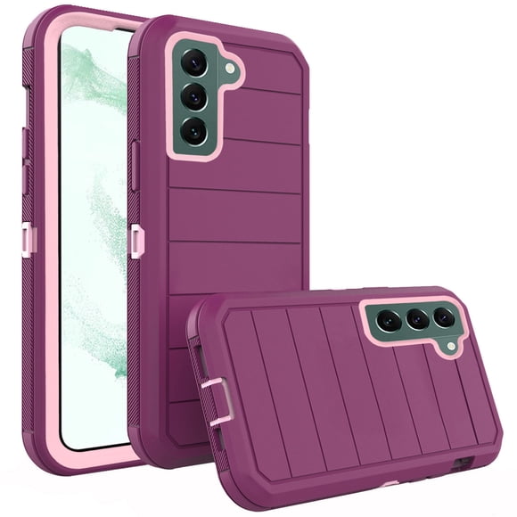 Asuwish Compatible with Samsung Galaxy S22 5G Phone Case Hybrid Rugged Shockproof Hard Protective Drop Proof Full Body Heavy Duty Mobile Cell Cover for S 22 22S 4G G5 6.1 inch Women Men Purple