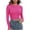 Pink, variant on Chbgutlmr Crop Tops for Women Fall Going out Tops Long Sleeve Crewneck Slim Basic Ribbed Knit Shirts