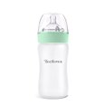 thumbnail image 2 of Yooforea Silicone Coated Glass Baby Bottle, 6M+ Fast Flow Nipple I Anti-Colic, Wide Neck, Stable Base I Medical-Grade Silicone Coating Shatter Protection, BPA BPS PVC Free (270 ML/9 OZ-Tea), 2 of 5