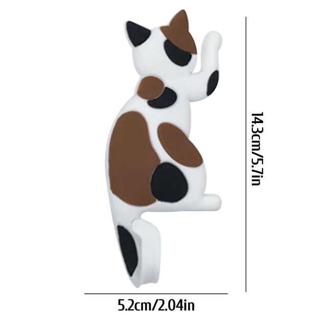 Pompotops Strong Magnetic Hook Japanese Creative Cartoon Cat Tail Refrigerator Stick Hook Clearance