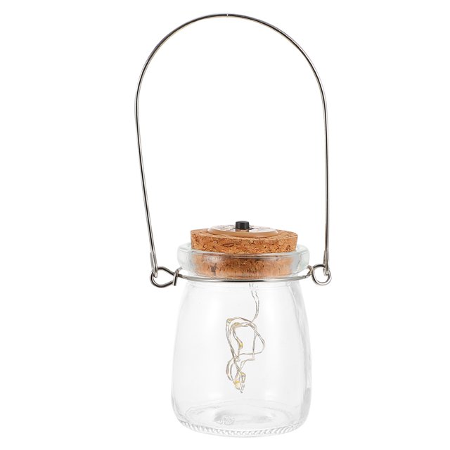 Shisuyan Lampe Suspendue pour Bouteille en Verre Verre Transparent 1Pcs 7.5x5x5cm