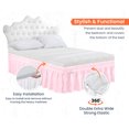 thumbnail image 3 of SGI Bedding 9 Inch Wrap Around Bed Skirt | Microfiber Bed Skirt | Fade Resistant, Wrinkle Free, Anti-static, Decorative, Extra Storage Space, Clutter-Free | Twin, Pink, 3 of 6
