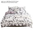 thumbnail image 3 of Ccdes Duvet Cover Set,Marbled Bedding,3Pcs/Set Polyester Marbled Quilt Cover Pillowcase Bedding Set EU-Double Size, 3 of 8