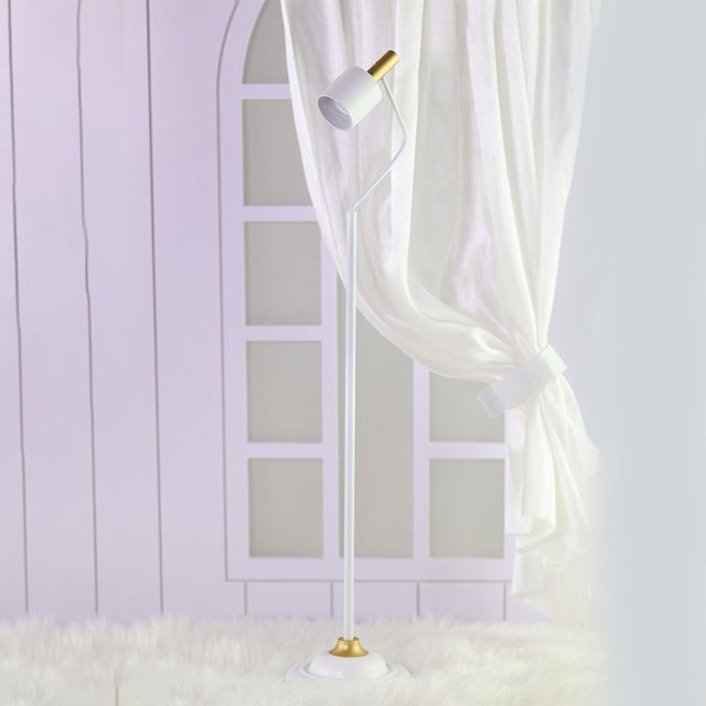1/6 Action Figure Floor Lamp Exquisite Doll Ornament Decorating Accessory Miniature DIY 1:6 Scale Scene Decor Room Adorn Model Black Golden