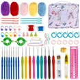 thumbnail image 3 of EASTIN 66Pcs Crochet Kits for Beginners with Storage Case and Crochet Accessories Crochet Kit Practical Knitting Starter Kit, 3 of 9