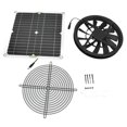 thumbnail image 3 of CUITING Spptty Solar Panel Fan Kit 10in 100W Waterproof Solar Panel Round Ventilation Case Exhaust Fan For Chicken Coop Greenhouse Shed Solar Fan Solar Exhaust Fan, 3 of 8